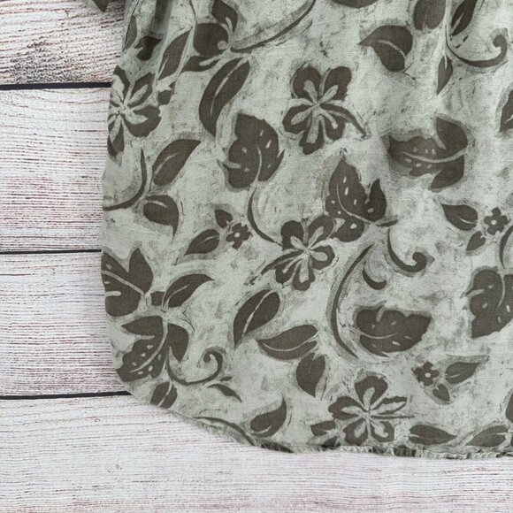 The Territory Ahead Tropical Button Down Shirt Men's Size XL Green - Picture 7 of 11